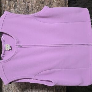 L.L. Bean Light Purple Fleece Vest